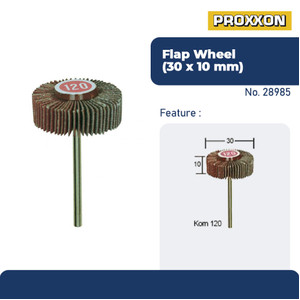 [EZM.2600683] PROXXON 28985 MATA GERINDA AMPLAS / TUNNER AMPLAS FLAP WHEEL 30X10 MM