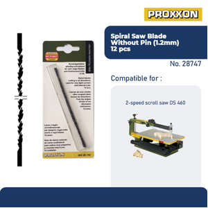 [EZM.2600684] PROXXON 28747 MATA GERGAJI SPIRAL SAW BLADE WITHOUT PIN 1.2MM 12PC