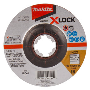[EZM.2601023] MAKITA E-00371 BATU GERINDA 115MM FOR STAINLES STEEL GRINDING DISC