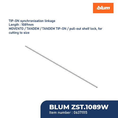 [EZM.2601526] BLUM LENGAN PENGHUBUNG TIP-ON SYNCHRONISE LINKAGE CW=1400MM MOVENTO