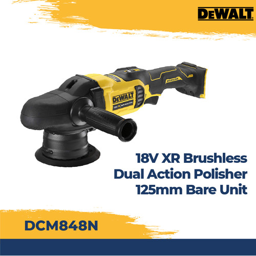 [EZM.2601540] DEWALT DCM848N MESIN POLES 18V XR Brushles 125mm Dual Polisher - Unit