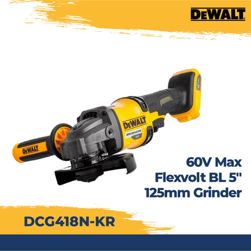 [EZM.2601541] DEWALT DCG418N-KR MESIN GERINDA BATERAI 60V GRINDER Flexvolt 5" - UNIT