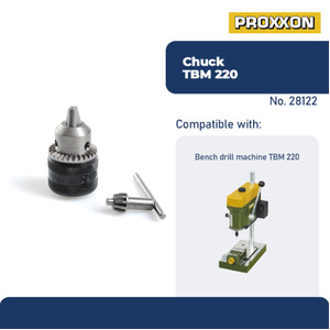 [EZM.2601555] PROXXON 28122 KEPALA BOR CHUCK FOR TBM 220