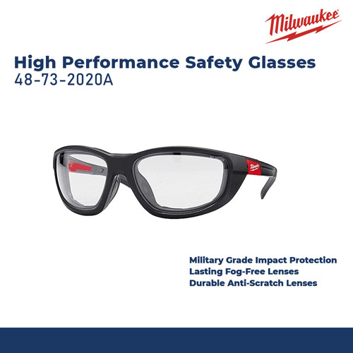 [EZM.2601568] MILWAUKEE 48-73-2020A KACAMATA SAFETY CLEAR HIGH PERFORM SAFETY GLASS