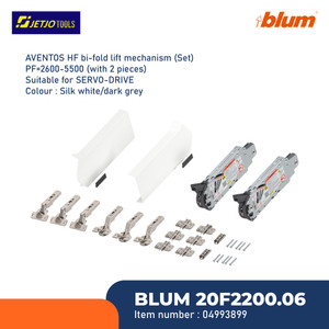 [EZM.2601579] BLUM ENGSEL LIFT UP 20F2200 AVENTOS HF22 SET WHITE PF=2600-5500