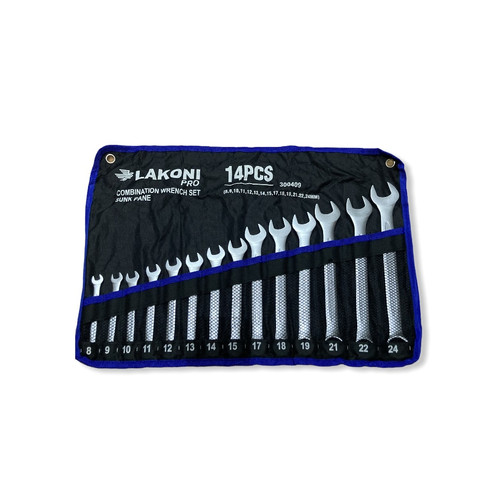 [EZM.2601910] 300409 LAKONI PRO KUNCI RING PAS COMBINATION WRENCH SET 14pcs (8-24mm)