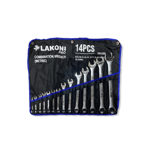 [EZM.2601912] 300398 LAKONI PRO KUNCI RING PAS COMBINATION WRENCH SET 14PCS (8-32MM)