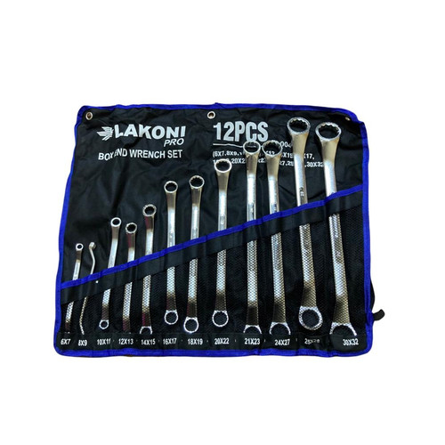 [EZM.2602295] LAKONI PRO 300402 KUNCI RING BOX END WRENCH SET 12 PCS (6-32MM)