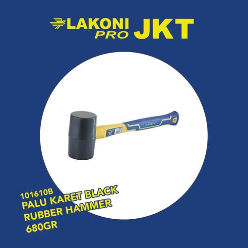 [EZM.2602297] LAKONI PRO 101610B PALU KARET BLACK RUBBER HAMMER 680gr