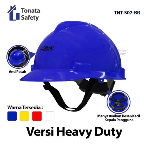 [EZO.1100005] Safety Helmet Heavy Duty Tonata / Helm Proyek Include Inner Fast Track Klop Putar / Helm Kerja Biru