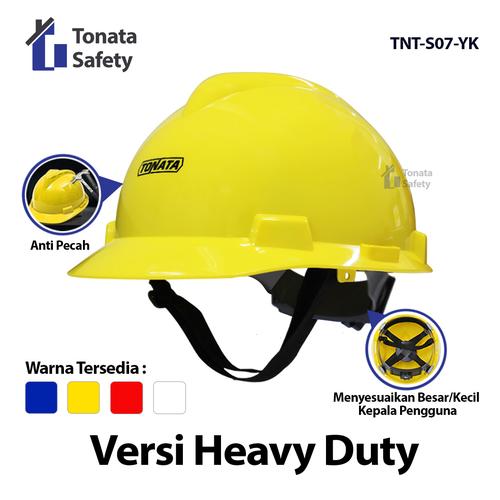 [EZO.1100007] Safety Helmet Heavy Duty Tonata / Helm Proyek Include Inner Fast Track Klop Putar / Helm Kerja Kuning