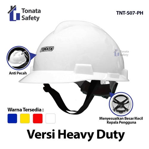 [EZO.1100008] Safety Helmet Heavy Duty Tonata / Helm Proyek Include Inner Fast Track Klop Putar / Helm Kerja Putih