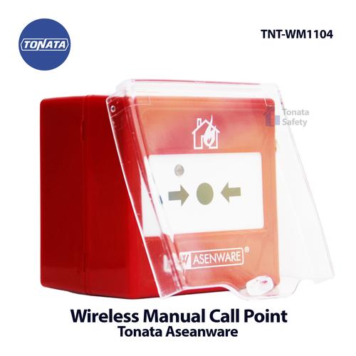 [EZO.1100013] Wireless Manual Push Button Tonata Aseanware / Manual Call Point Nirkabel ASW