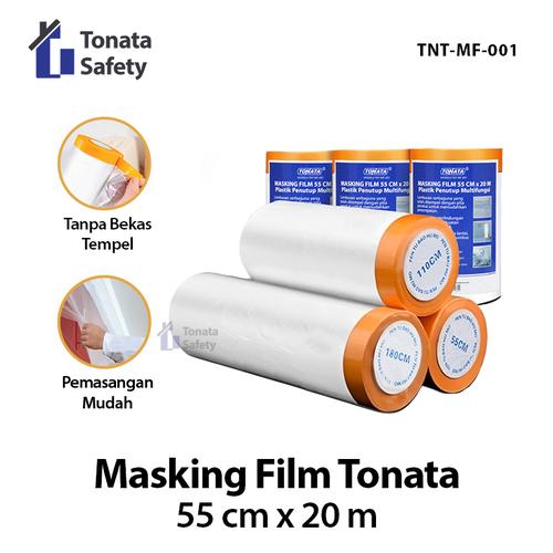 [EZO.1100036] Covering Film Masking Tape Tonata / Plastik Penutup Multifungsi 55 cm x 20 m