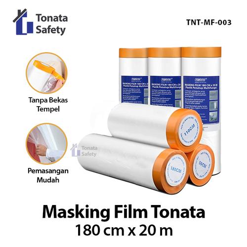 [EZO.1100038] Covering Film Masking Tape Tonata / Plastik Penutup Multifungsi 180 cm x 20 m