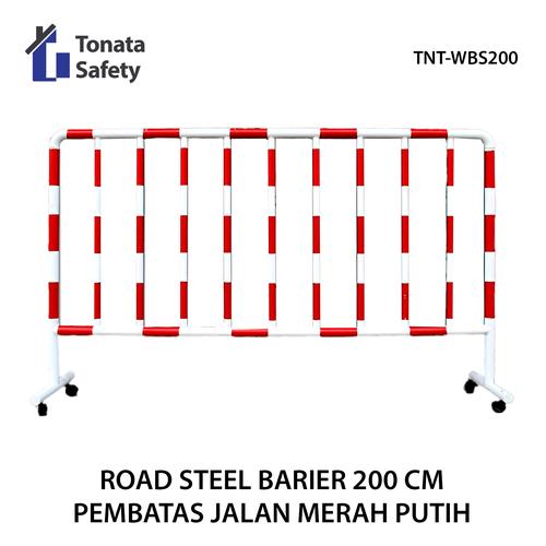 [EZO.1100062] Road Barrier / Steel Barrier / Pembatas Jalan Merah Putih