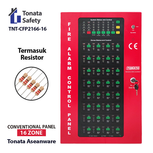 [EZO.1100088] Fire Alarm Control Panel 16 Zone Aseanware Tonata / MCFA Conventional ASW