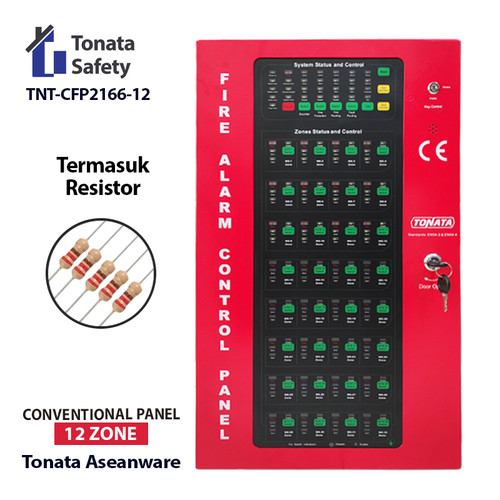 [EZO.1100089] Fire Alarm Control Panel 12 Zone Aseanware Tonata / MCFA Conventional ASW