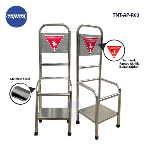 [EZO.1100094] Dudukan APAR / Rak Stainless steel / Tempat Tabung Pemadam TNT-AP-R03