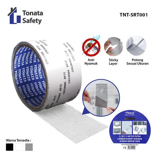 [EZO.1100171] Lakban Penambal Lubang Kawat Tonata Anti Nyamuk Putih / Window Screen Repair Tape