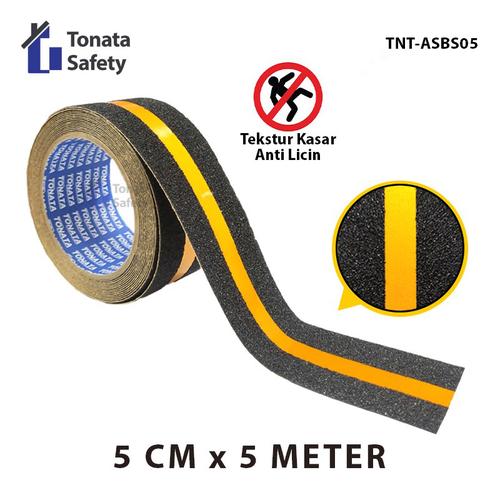 [EZO.1100201] Anti Slip Tape Tonata / Lakban Anti Licin Hitam Scotlight 5 cm x 5 Meter