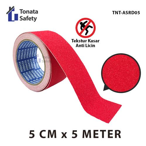 [EZO.1100220] Anti Slip Tape Tonata / Lakban Anti Licin Merah 5 cm x 5 Meter