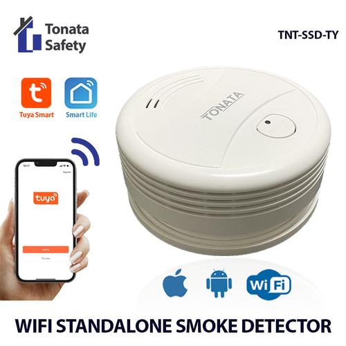 [EZO.1100234] Smart WiFi Smoke Detector Tonata / Photoelectric Standalone / Pendeteksi Asap