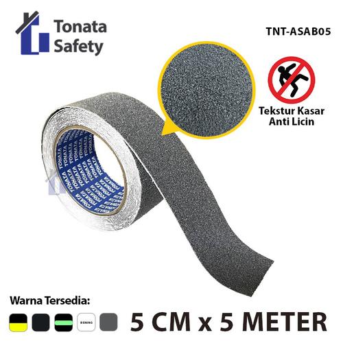 [EZO.1100276] Anti Slip Tape Tonata / Lakban Anti Licin Grey 5 cm x 5 Meter / Gray Abu Abu