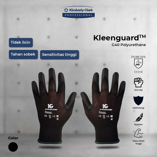 [EZO.5500006] KLEENGUARD G40 Polyurethane Coated Gloves - Sarung Tangan Anti Slip