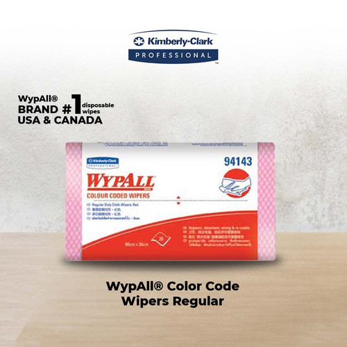 [EZO.5500017] WypAll Wipers Colour Coded Regular - Lap Dapur Serbaguna