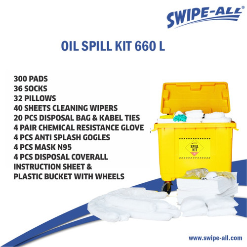 [EZM.1900023] SPILL KIT Portable Oil 660 Liter SWIPE-ALL P93 Penyerap Cairan