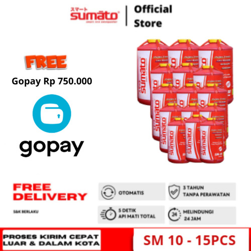 [EZO.0200004] Sumato - Alat Pemadam Api Otomatis Bundling 15 pcs SM 10
