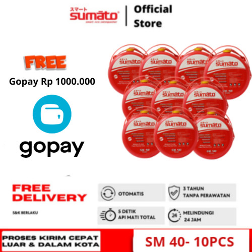 [EZO.0200009] APAR - Alat Pemadam Api Ringan Merk Sumato Type SM-40 BUNDLING 10 PCS