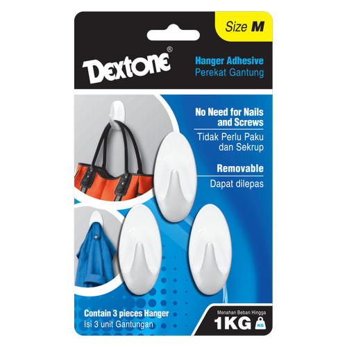 [EZM.7500025] Hanger Dextone/Lem Penempel Pengait Baju - Box