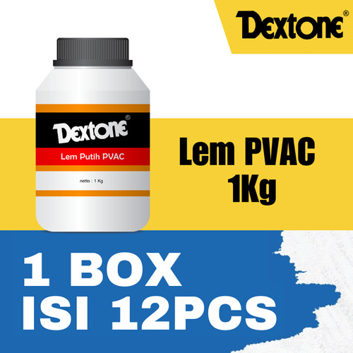 [EZM.7500028] Lem Putih Dextone PVAC 1 Kg - Box