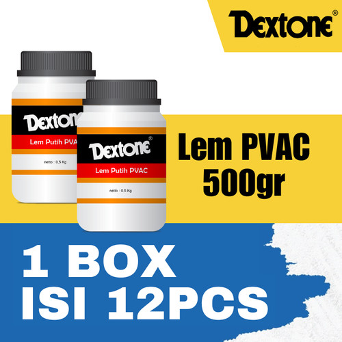 [EZM.7500029] Lem Putih Dextone PVAC 500 gr - Box