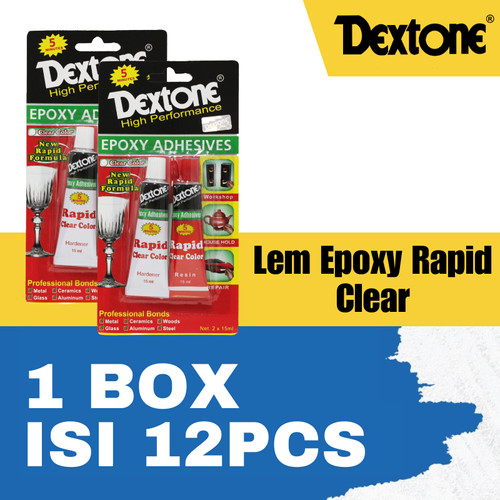 [EZM.7500033] Lem Besi Epoxy Rapid Clear Dextone - Rapid - BOX