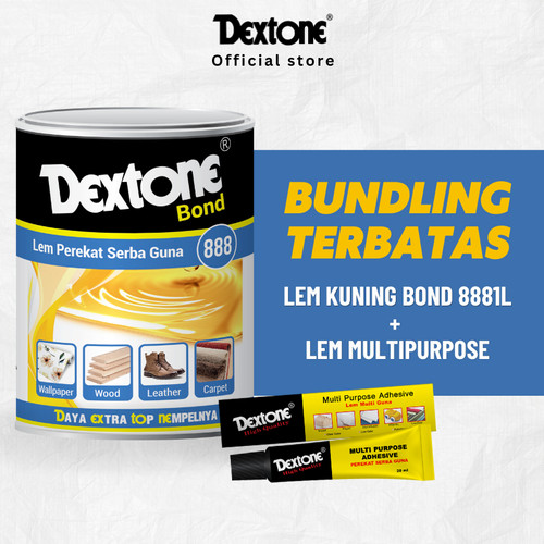 [EZM.7500067] Lem kuning Dextone Bundling Bond 888 1L/Lem Aibon