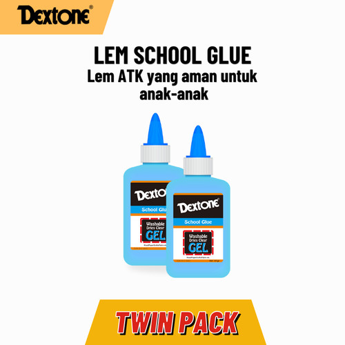 [EZM.7500070] Lem School Glue Dextone - Twin Pack