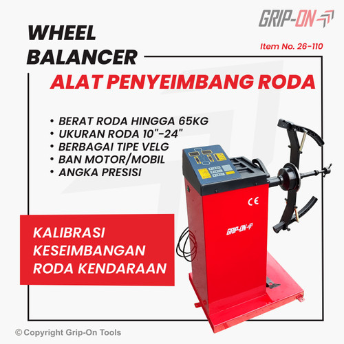 [EZM.8500019] GRIP-ON WHEEL BALANCER - GRIP-ON ALAT PENYEIMBANG RODA - KALIBRASI KESEIMBANGAN RODA KENDARAAN