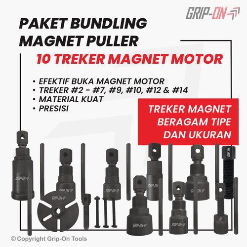 [EZM.8500070] GRIP-ON PAKET MAGNET PULLER TREKER MAGNET BERAGAM TIPE DAN UKURAN
