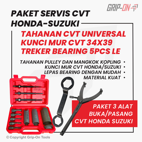 [EZM.8500103] PAKET SERVIS CVT HONDA SUZUKI PENAHAN PULLY CVT GANTI BEARING CVT !!