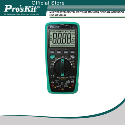 [EZM.1220024] MULTITESTER DIGITAL PRO'SKIT MT-1820N DENGAN KONEKTOR USB ORIGINAL
