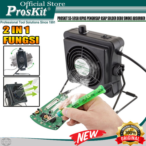 [EZM.1220065] PROSKIT SS-595B KIPAS PENGHISAP ASAP SOLDER DEBU SMOKE ABSORBER ORI