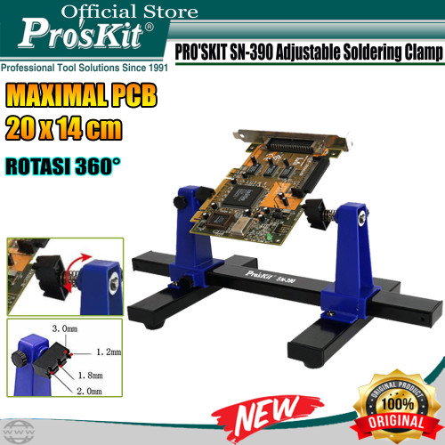 [EZM.1220066] Pcb Holder PROSKIT SN-390 Adjustable Soldering Clamp Holder ORIGINAL