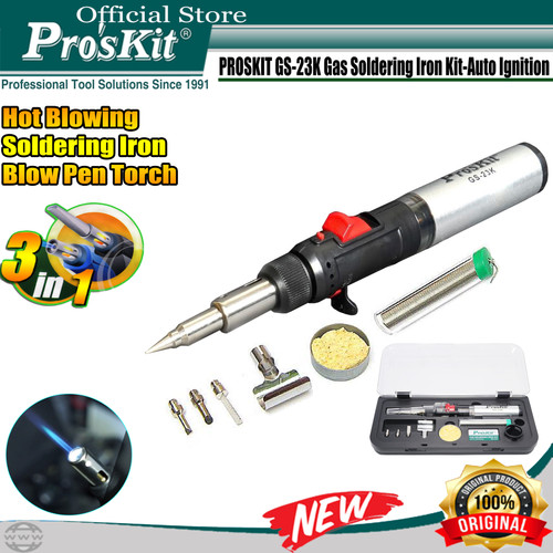 [EZM.1220087] SOLDER Gas Torch 3 IN 1 PROSKIT GS-23K Soldering Iron Blower Gas Korek
