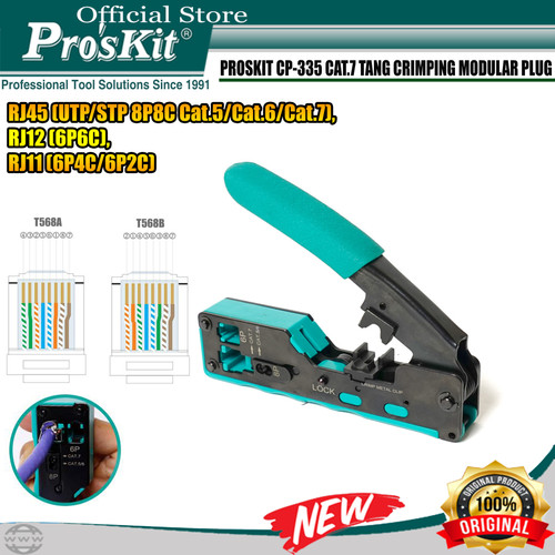 [EZM.1220284] Proskit CP-335 CAT.7 Tang Crimping Modular Plug crimping Tool Original