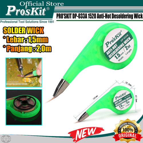 [EZM.1220400] Solder Wick PRO'SKIT DP-033A 1520 Anti-Hot Desoldering Wick ORIGINAL