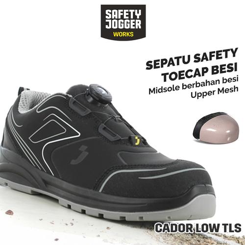 [EZO.5700004] [FREE SARUNG TANGAN] Sepatu Safety Jogger Cador S3 LOW TLS Model Sporty, Anti Paku,