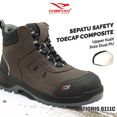 [EZO.5700015] Sepatu Safety Cheetah ADV Tigris 6111C Sepatu Proyek Lapangan